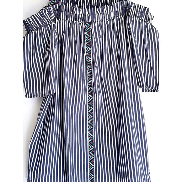 BCX Women's Striped Top Size M - Picture 2 of 6